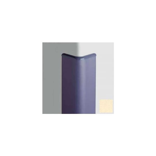 Pawling Surface Mounted Corner Guard Bullnose 90Deg, 3'' Wings, 8'H W/Caps, Pale Yellow CG-30-8-263 - main
